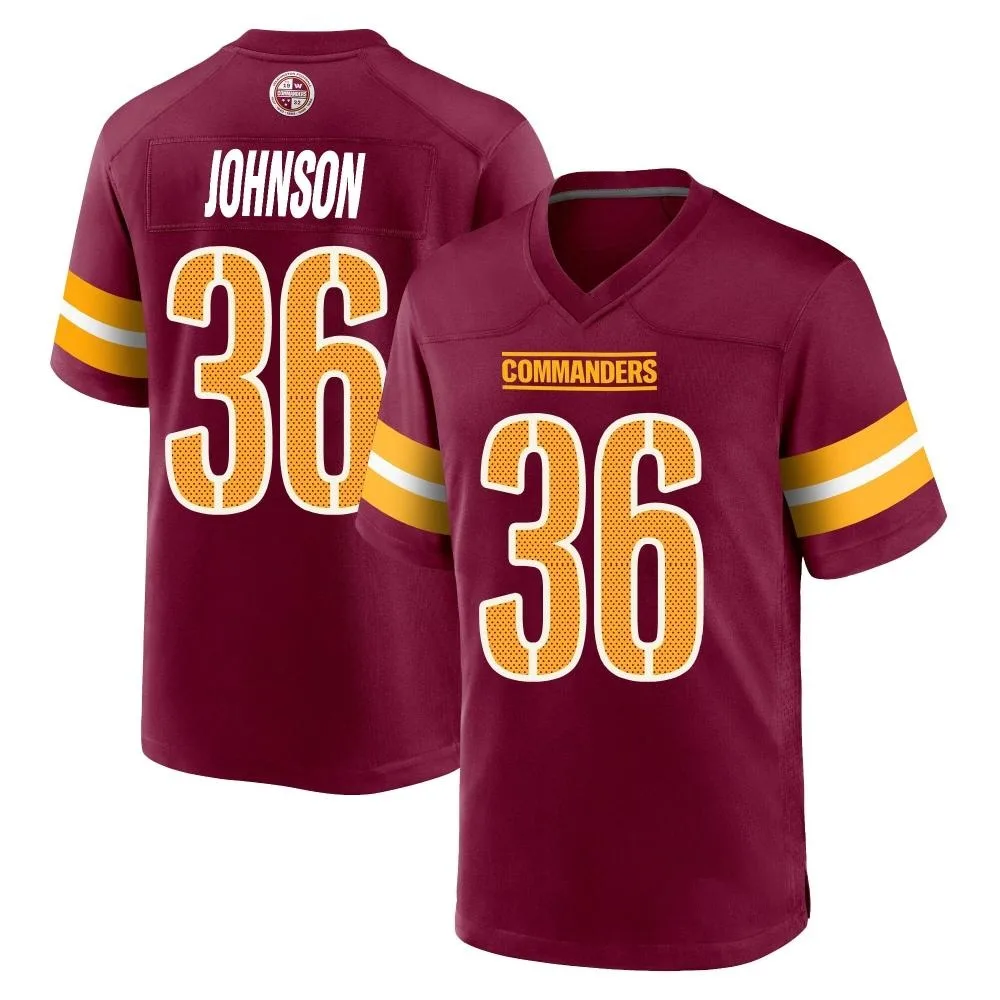 Youth Washington Commanders Danny Johnson Nike Burgundy Game Jersey Youth Washington Commanders Danny Johnson Nike Burgundy Game Jersey