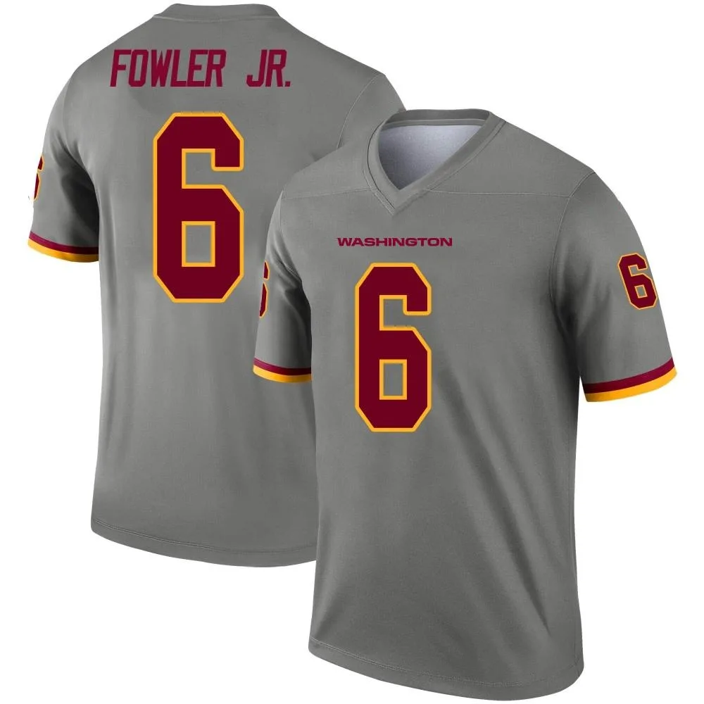 Men's Washington Commanders Dante Fowler Jr. Nike Inverted Legend Gray Jersey Men's Washington Commanders Dante Fowler Jr. Nike Inverted Legend Gray Jersey