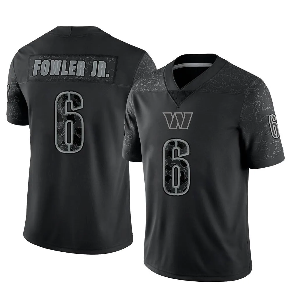 Men's Washington Commanders Dante Fowler Jr. Nike Reflective Limited Black Jersey Men's Washington Commanders Dante Fowler Jr. Nike Reflective Limited Black Jersey