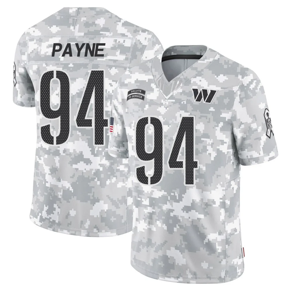 Men's Washington Commanders Daron Payne Nike 2024 Salute to Service Limited Arctic Camo Jersey Men's Washington Commanders Daron Payne Nike 2024 Salute to Service Limited Arctic Camo Jersey