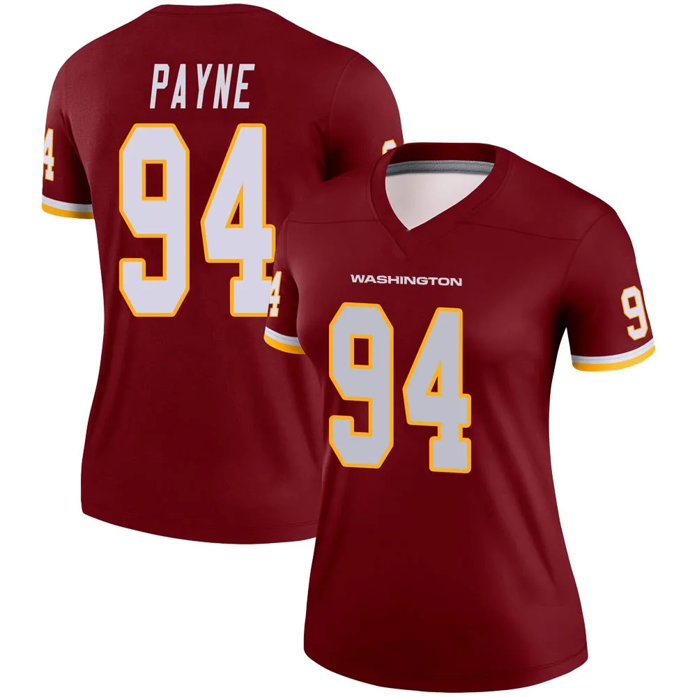 Women's Washington Commanders Daron Payne Nike Burgundy Legend Jersey Women's Washington Commanders Daron Payne Nike Burgundy Legend Jersey