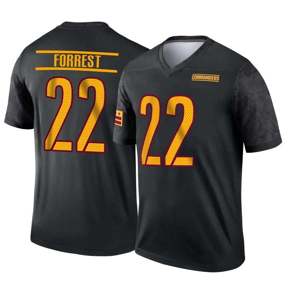 Men's Washington Commanders Darrick Forrest Nike Alternate Legend Black Jersey Men's Washington Commanders Darrick Forrest Nike Alternate Legend Black Jersey