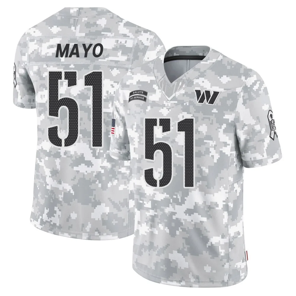 Men's Washington Commanders David Mayo Nike 2024 Salute to Service Limited Arctic Camo Jersey Men's Washington Commanders David Mayo Nike 2024 Salute to Service Limited Arctic Camo Jersey