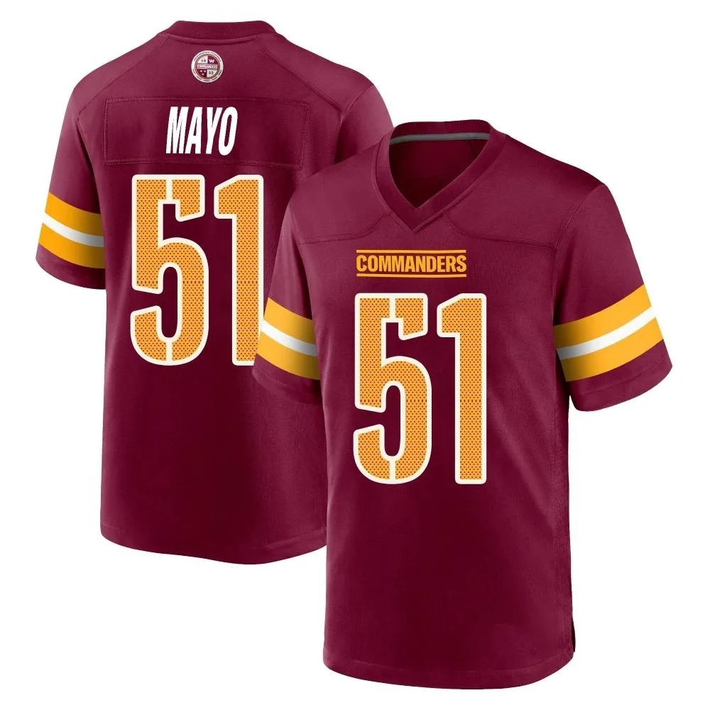 Men's Washington Commanders David Mayo Nike Burgundy Game Jersey Men's Washington Commanders David Mayo Nike Burgundy Game Jersey