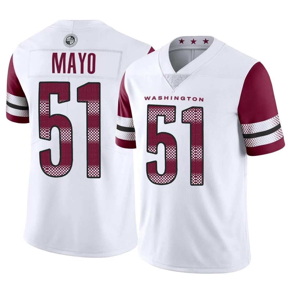 Men's Washington Commanders David Mayo Nike Vapor Limited White Jersey Men's Washington Commanders David Mayo Nike Vapor Limited White Jersey