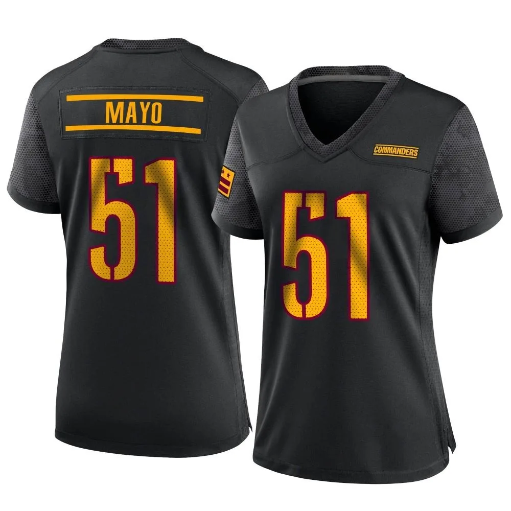 Women's Washington Commanders David Mayo Nike Alternate Game Black Jersey Women's Washington Commanders David Mayo Nike Alternate Game Black Jersey