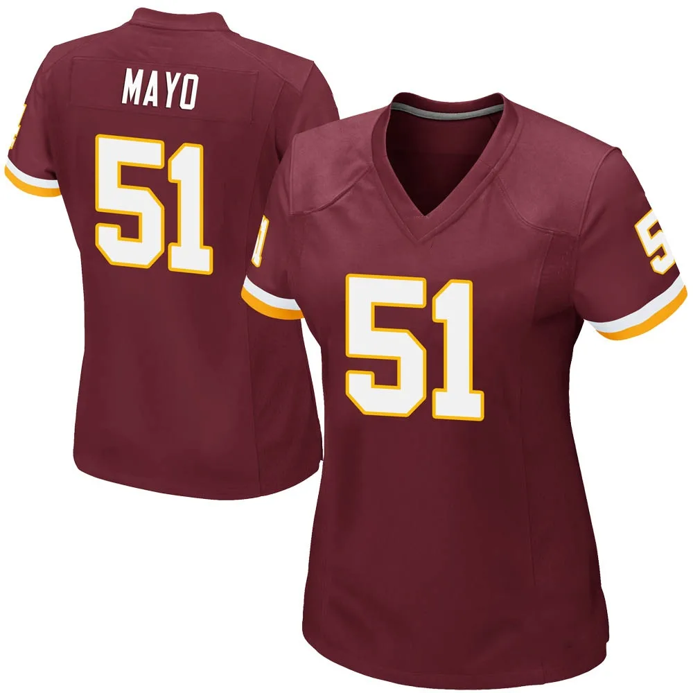 Women's Washington Commanders David Mayo Nike Burgundy Team Color Game Jersey Women's Washington Commanders David Mayo Nike Burgundy Team Color Game Jersey