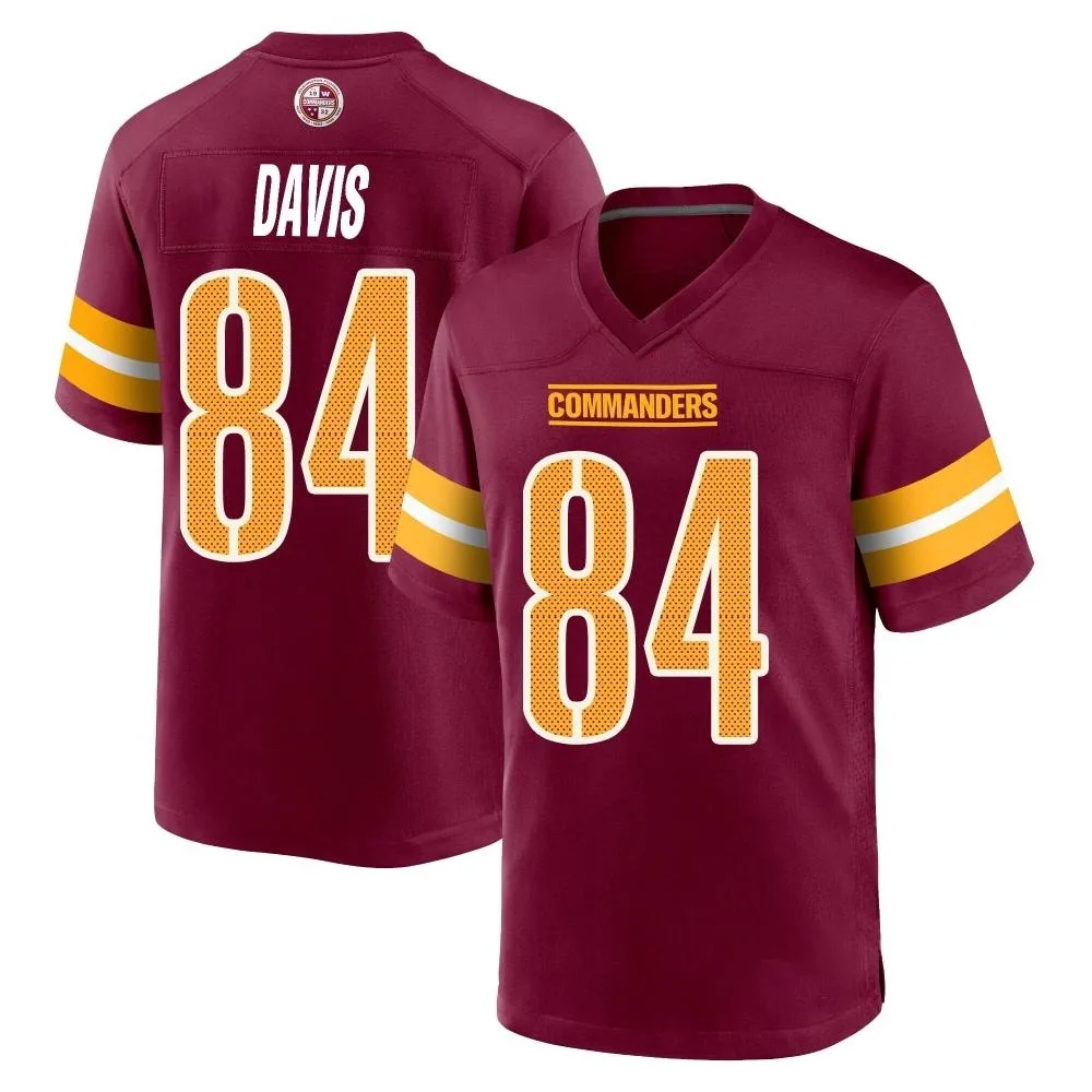 Men's Washington Commanders Davion Davis Nike Burgundy Game Jersey Men's Washington Commanders Davion Davis Nike Burgundy Game Jersey