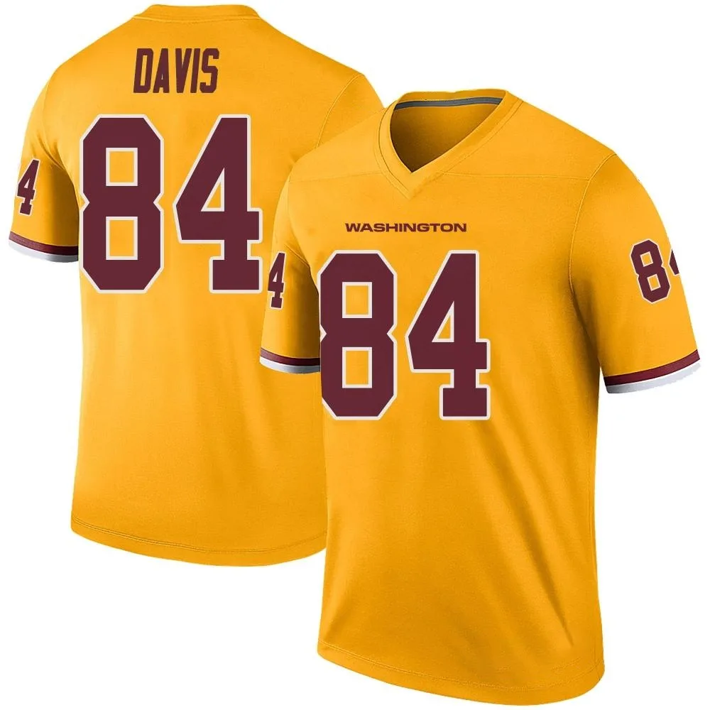 Men's Washington Commanders Davion Davis Nike Color Rush Legend Gold Jersey Men's Washington Commanders Davion Davis Nike Color Rush Legend Gold Jersey