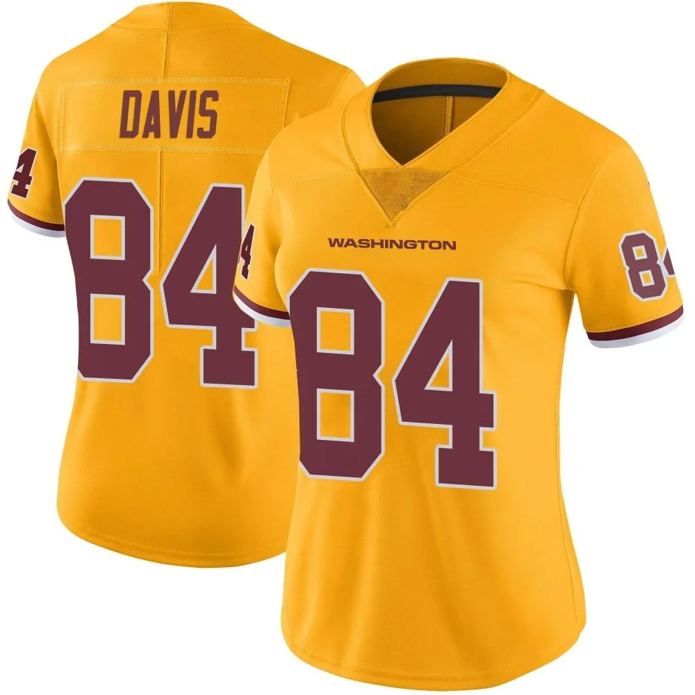 Women's Washington Commanders Davion Davis Nike Color Rush Limited Gold Jersey Women's Washington Commanders Davion Davis Nike Color Rush Limited Gold Jersey