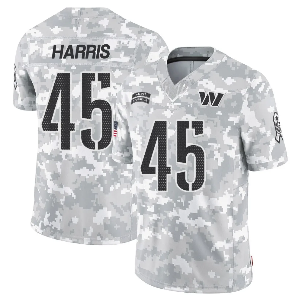 Men's Washington Commanders De'jon Harris Nike 2024 Salute to Service Limited Arctic Camo Jersey Men's Washington Commanders De'jon Harris Nike 2024 Salute to Service Limited Arctic Camo Jersey
