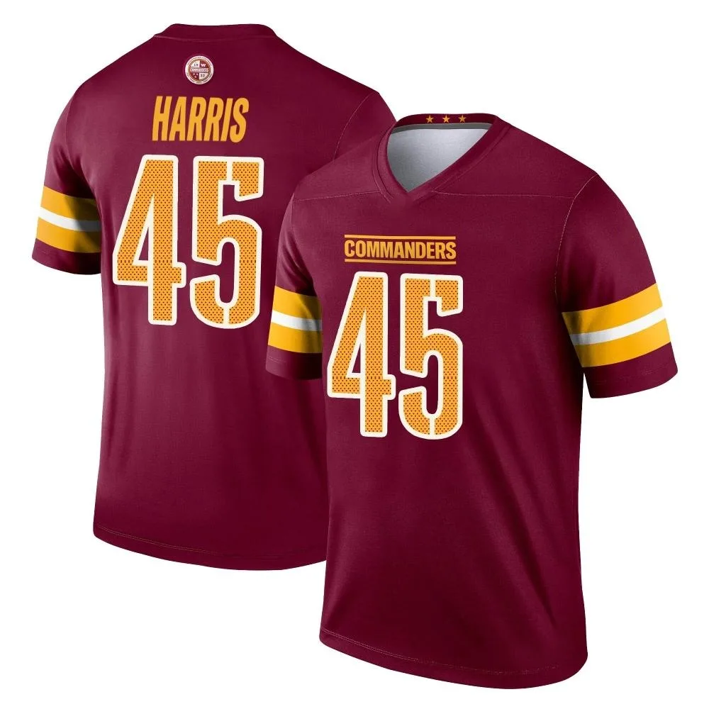 Men's Washington Commanders De'jon Harris Nike Burgundy Legend Jersey Men's Washington Commanders De'jon Harris Nike Burgundy Legend Jersey