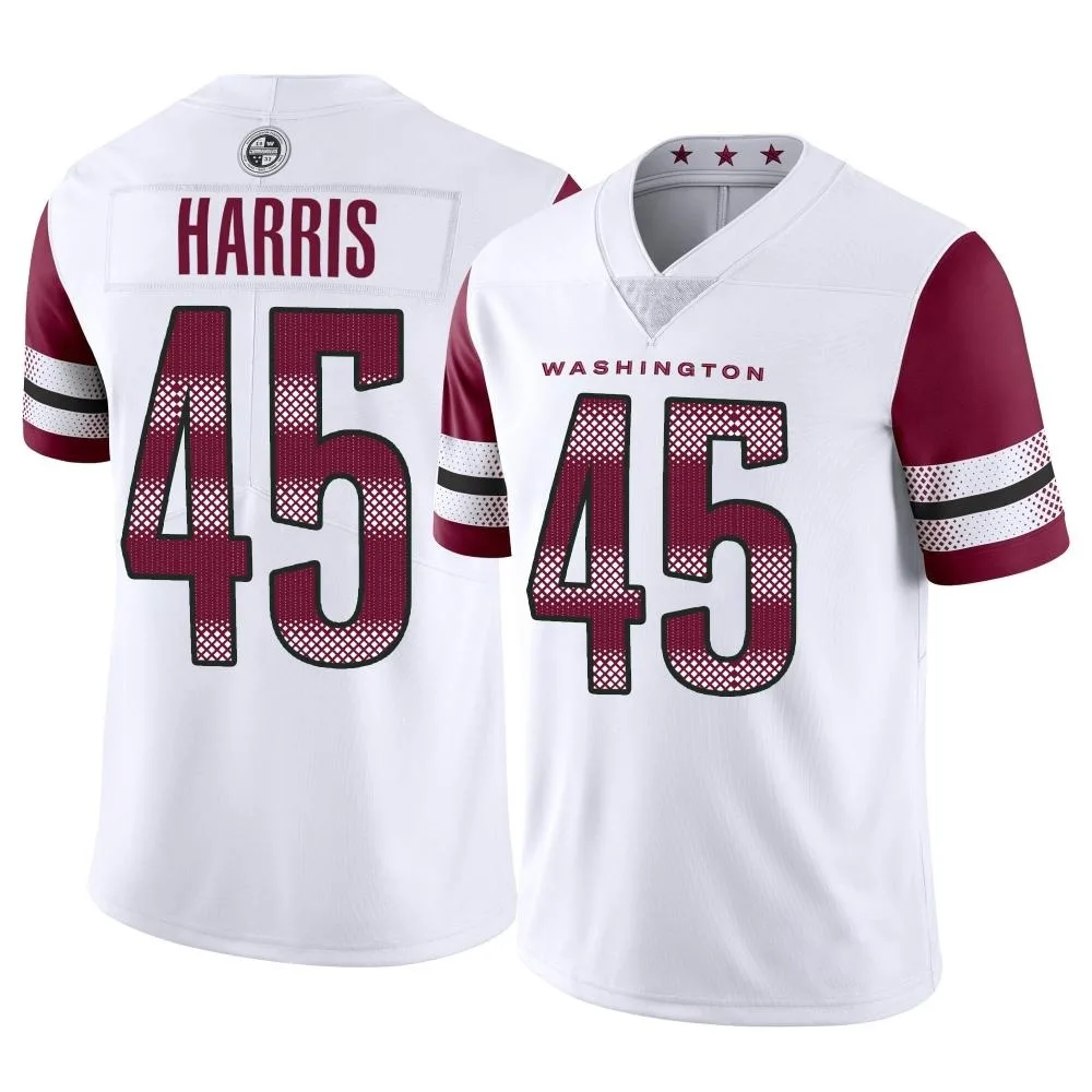 Youth Washington Commanders De'jon Harris Nike Vapor Limited White Jersey Youth Washington Commanders De'jon Harris Nike Vapor Limited White Jersey