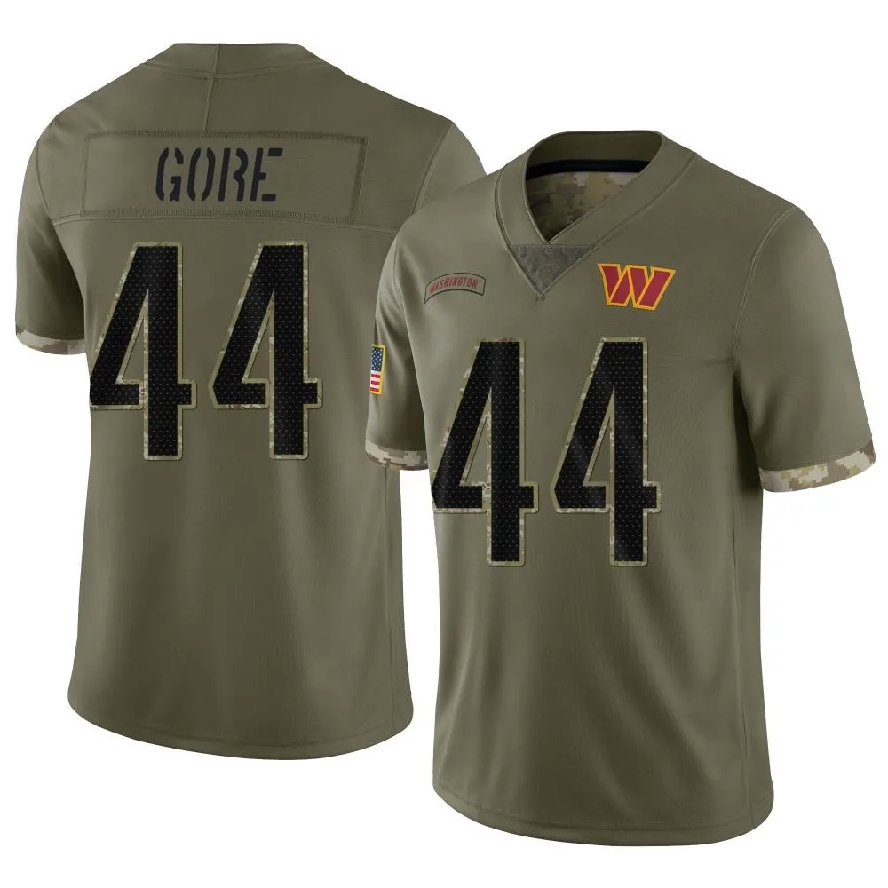Men's Washington Commanders Derrick Gore Nike 2022 Salute To Service Limited Olive Jersey Men's Washington Commanders Derrick Gore Nike 2022 Salute To Service Limited Olive Jersey