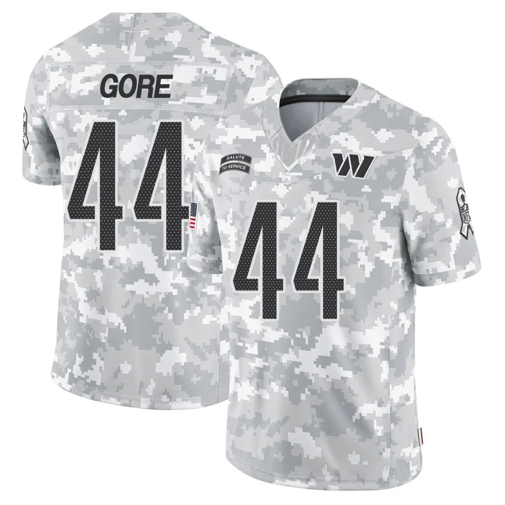 Men's Washington Commanders Derrick Gore Nike 2024 Salute to Service Limited Arctic Camo Jersey Men's Washington Commanders Derrick Gore Nike 2024 Salute to Service Limited Arctic Camo Jersey