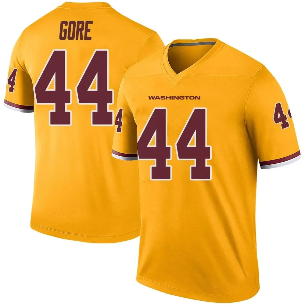 Men's Washington Commanders Derrick Gore Nike Color Rush Legend Gold Jersey Men's Washington Commanders Derrick Gore Nike Color Rush Legend Gold Jersey