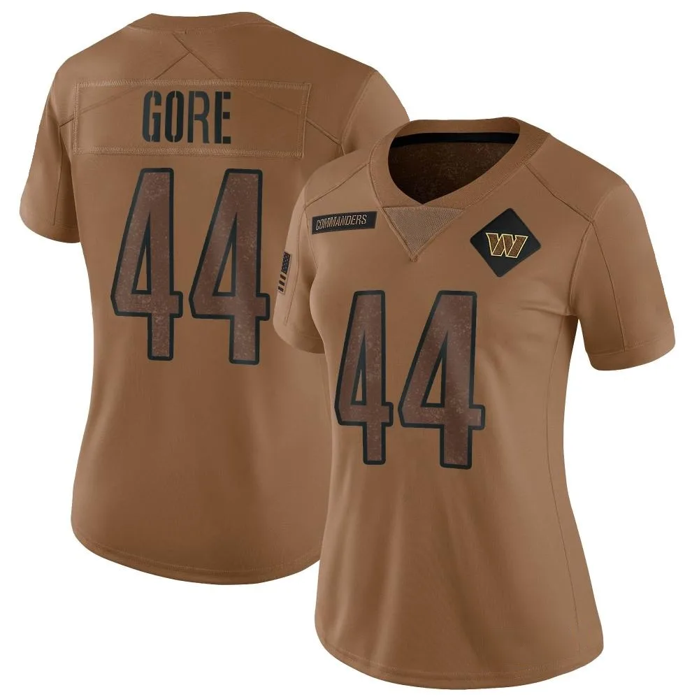 Women's Washington Commanders Derrick Gore Nike 2023 Salute To Service Limited Brown Jersey Women's Washington Commanders Derrick Gore Nike 2023 Salute To Service Limited Brown Jersey