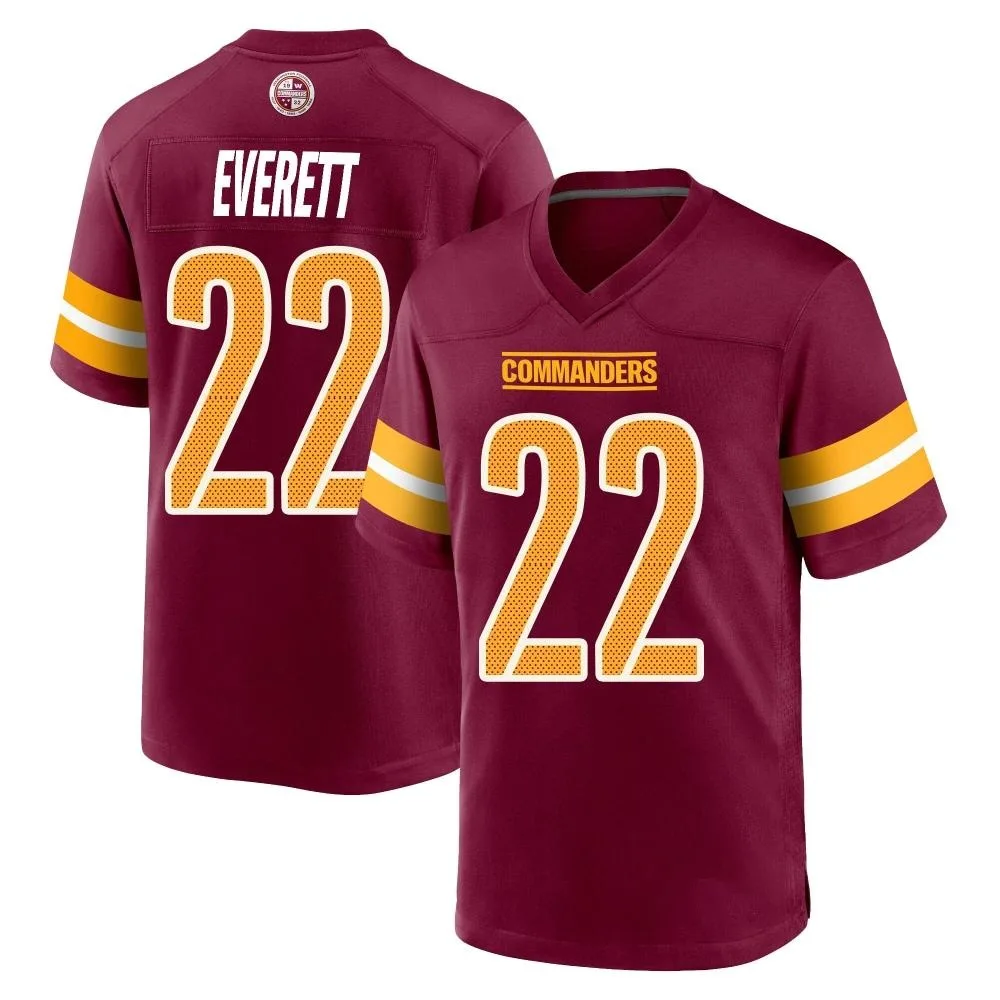 Men's Washington Commanders Deshazor Everett Nike Burgundy Game Jersey Men's Washington Commanders Deshazor Everett Nike Burgundy Game Jersey