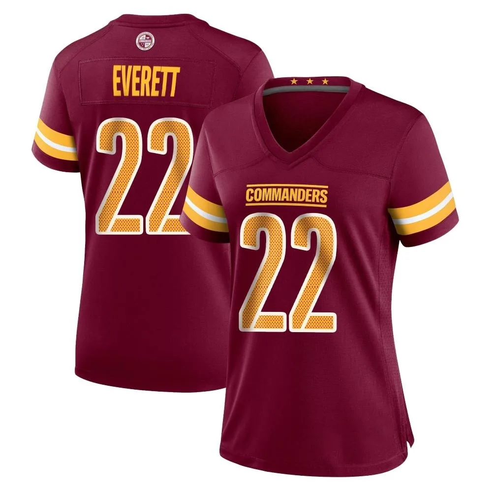 Women's Washington Commanders Deshazor Everett Nike Burgundy Game Jersey Women's Washington Commanders Deshazor Everett Nike Burgundy Game Jersey