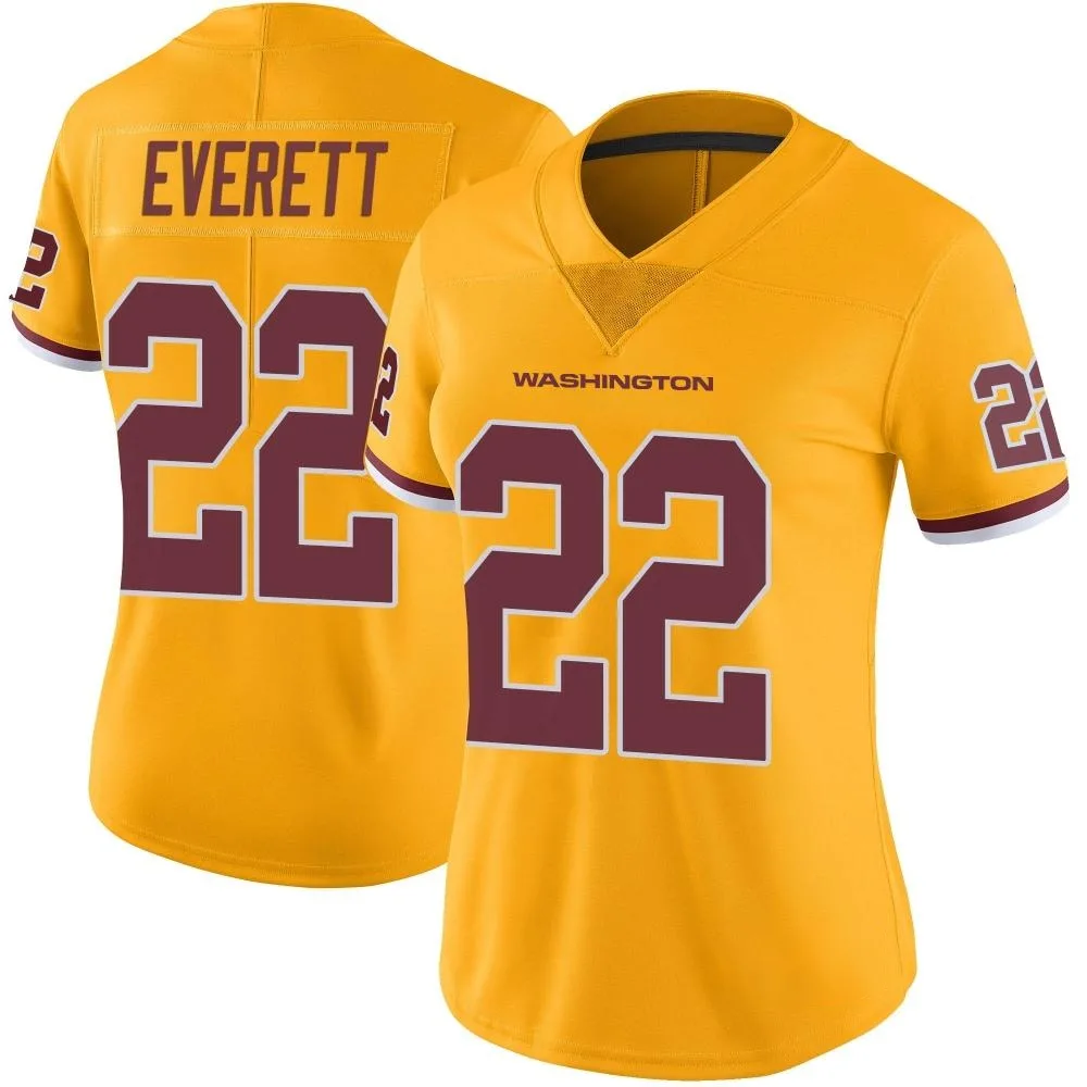 Women's Washington Commanders Deshazor Everett Nike Color Rush Limited Gold Jersey