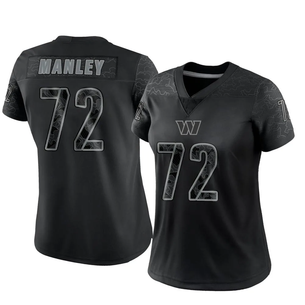 Women's Washington Commanders Dexter Manley Nike Reflective Limited Black Jersey Women's Washington Commanders Dexter Manley Nike Reflective Limited Black Jersey