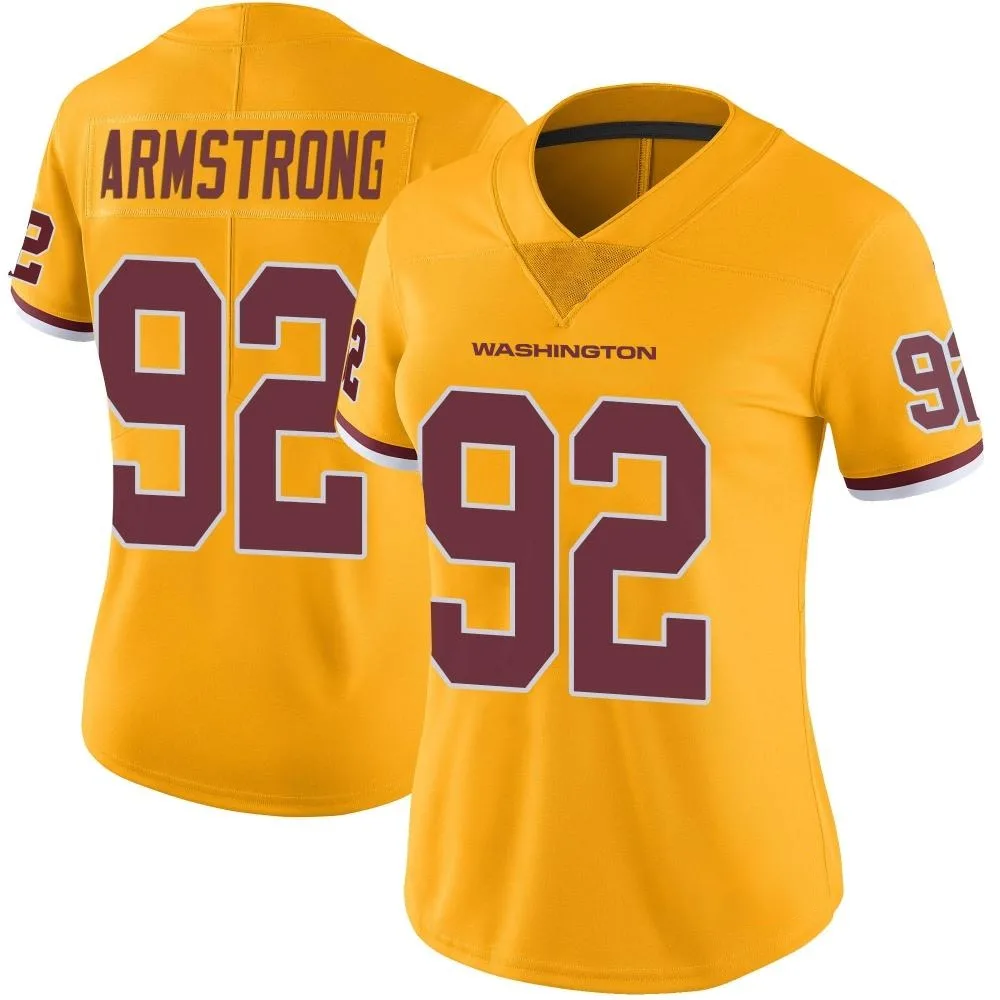 Women's Washington Commanders Dorance Armstrong Nike Color Rush Limited Gold Jersey Women's Washington Commanders Dorance Armstrong Nike Color Rush Limited Gold Jersey