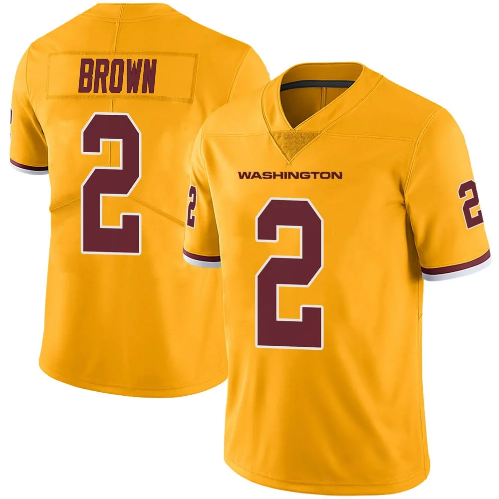 Men's Washington Commanders Dyami Brown Nike Color Rush Limited Gold Jersey Men's Washington Commanders Dyami Brown Nike Color Rush Limited Gold Jersey