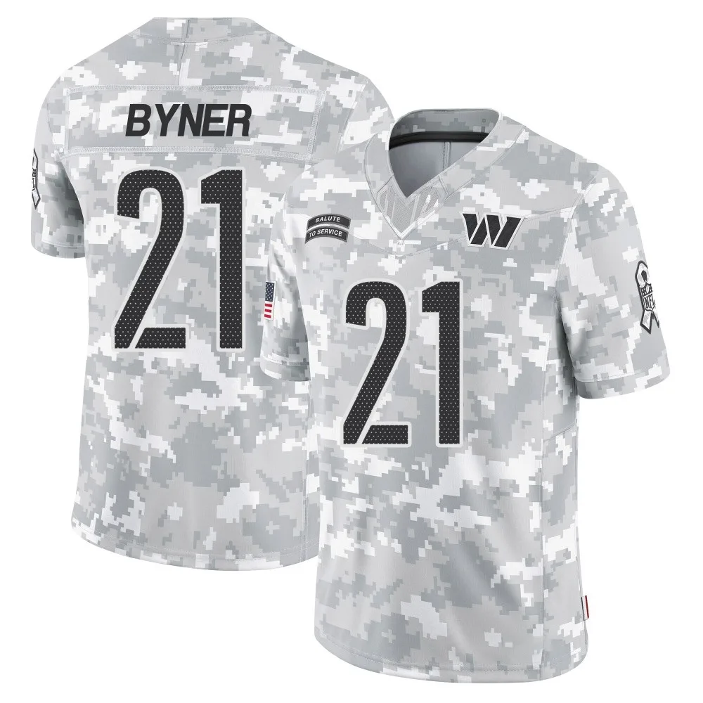 Men's Washington Commanders Earnest Byner Nike 2024 Salute to Service Limited Arctic Camo Jersey Men's Washington Commanders Earnest Byner Nike 2024 Salute to Service Limited Arctic Camo Jersey