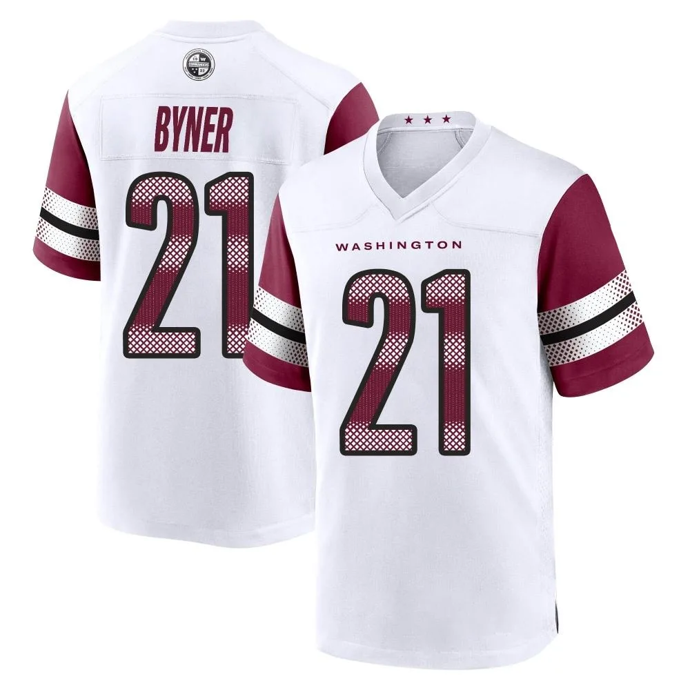 Men's Washington Commanders Earnest Byner Nike Game White Jersey Men's Washington Commanders Earnest Byner Nike Game White Jersey