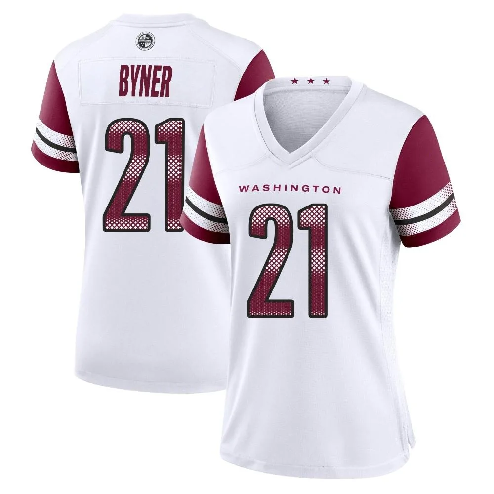 Women's Washington Commanders Earnest Byner Nike Game White Jersey Women's Washington Commanders Earnest Byner Nike Game White Jersey