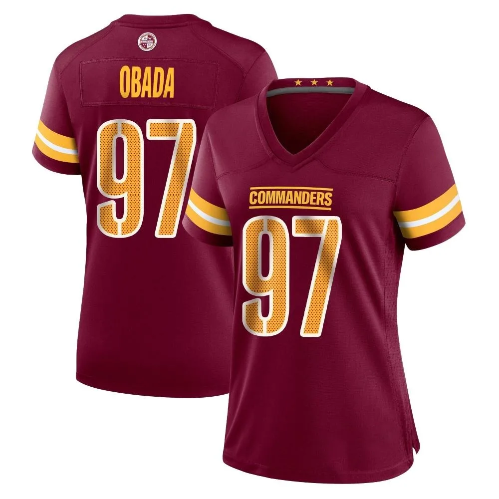 Women's Washington Commanders Efe Obada Nike Burgundy Game Jersey Women's Washington Commanders Efe Obada Nike Burgundy Game Jersey