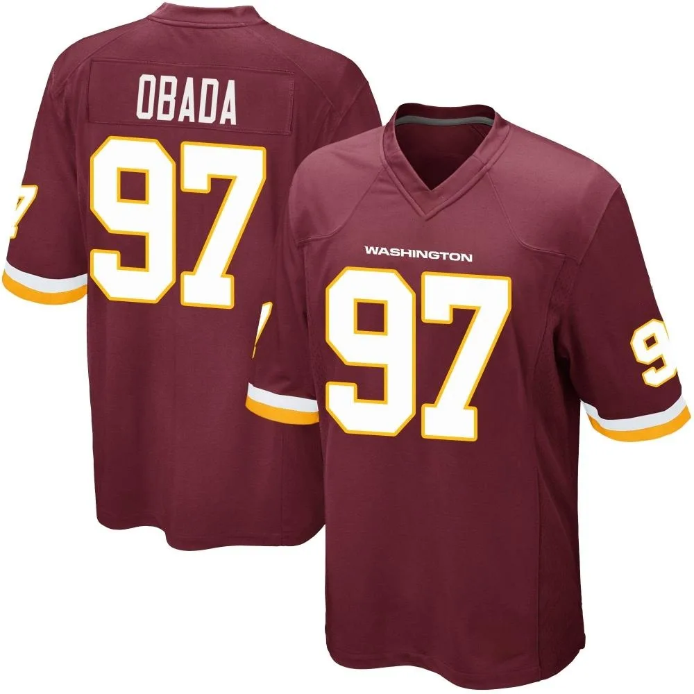 Youth Washington Commanders Efe Obada Nike Burgundy Team Color Game Jersey Youth Washington Commanders Efe Obada Nike Burgundy Team Color Game Jersey