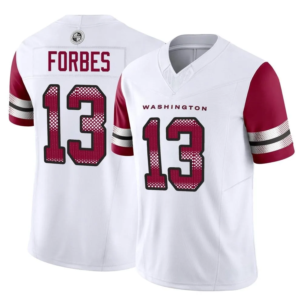 Men's Washington Commanders Emmanuel Forbes Jr. Nike Vapor F.U.S.E. Limited White Jersey Men's Washington Commanders Emmanuel Forbes Jr. Nike Vapor F.U.S.E. Limited White Jersey