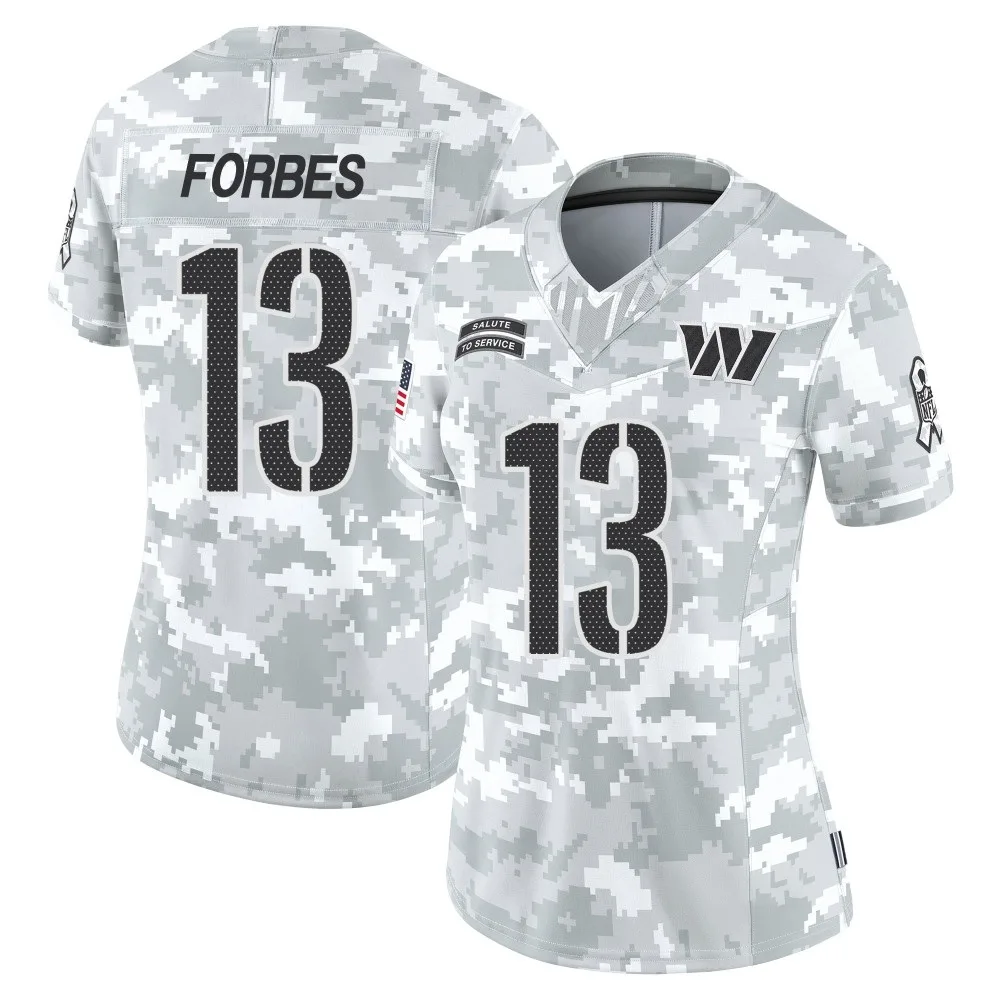 Women's Washington Commanders Emmanuel Forbes Jr. Nike 2024 Salute to Service Limited Arctic Camo Jersey Women's Washington Commanders Emmanuel Forbes Jr. Nike 2024 Salute to Service Limited Arctic Camo Jersey