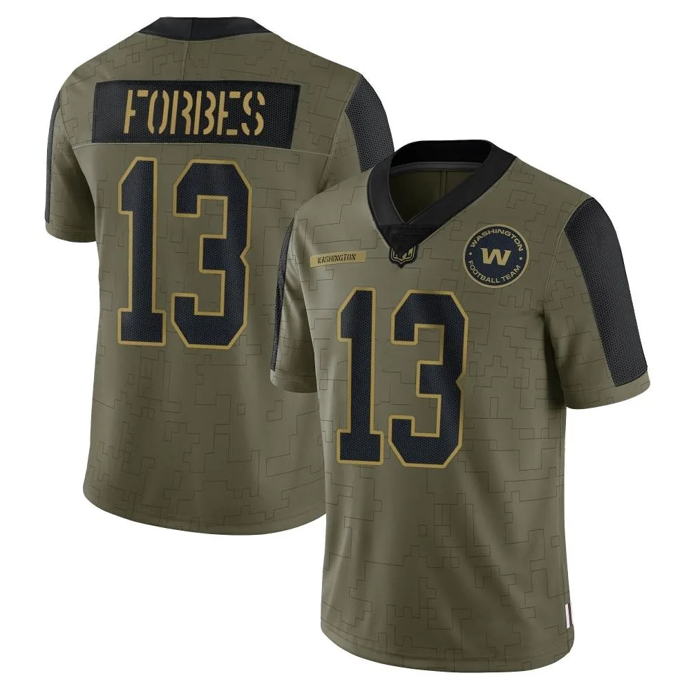 Youth Washington Commanders Emmanuel Forbes Jr. Nike 2021 Salute To Service Limited Olive Jersey Youth Washington Commanders Emmanuel Forbes Jr. Nike 2021 Salute To Service Limited Olive Jersey