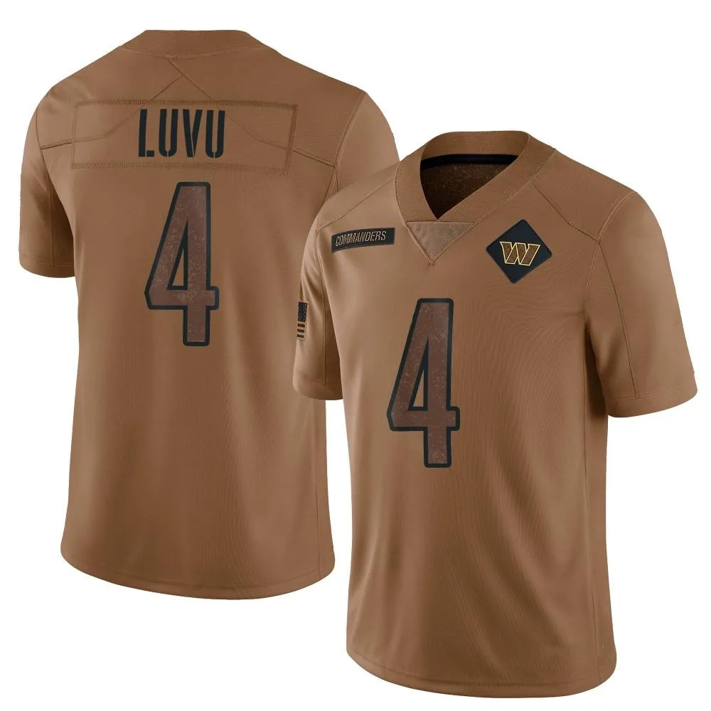 Men's Washington Commanders Frankie Luvu Nike 2023 Salute To Service Limited Brown Jersey Men's Washington Commanders Frankie Luvu Nike 2023 Salute To Service Limited Brown Jersey