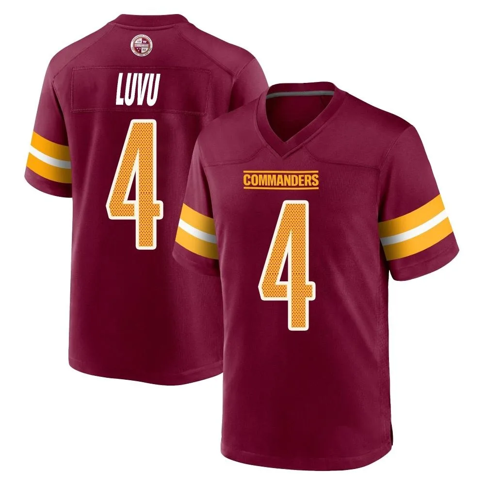 Men's Washington Commanders Frankie Luvu Nike Burgundy Game Jersey Men's Washington Commanders Frankie Luvu Nike Burgundy Game Jersey