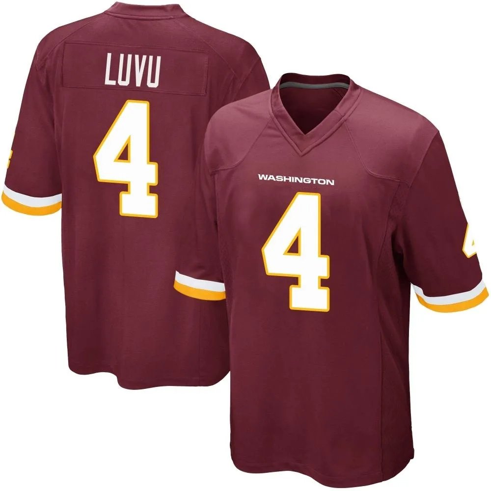 Men's Washington Commanders Frankie Luvu Nike Burgundy Team Color Game Jersey Men's Washington Commanders Frankie Luvu Nike Burgundy Team Color Game Jersey