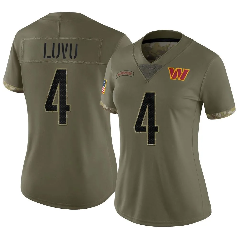 Women's Washington Commanders Frankie Luvu Nike 2022 Salute To Service Limited Olive Jersey Women's Washington Commanders Frankie Luvu Nike 2022 Salute To Service Limited Olive Jersey