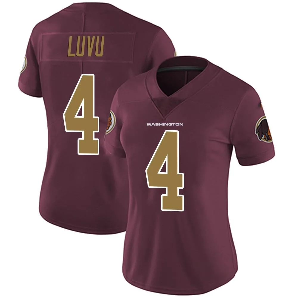 Women's Washington Commanders Frankie Luvu Nike Burgundy Alternate Vapor Untouchable Limited Jersey Women's Washington Commanders Frankie Luvu Nike Burgundy Alternate Vapor Untouchable Limited Jersey