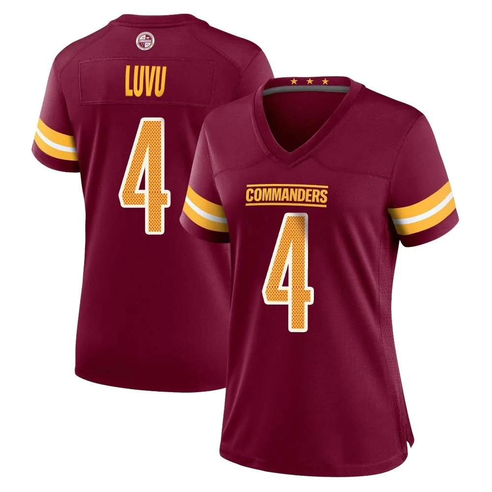 Women's Washington Commanders Frankie Luvu Nike Burgundy Game Jersey Women's Washington Commanders Frankie Luvu Nike Burgundy Game Jersey