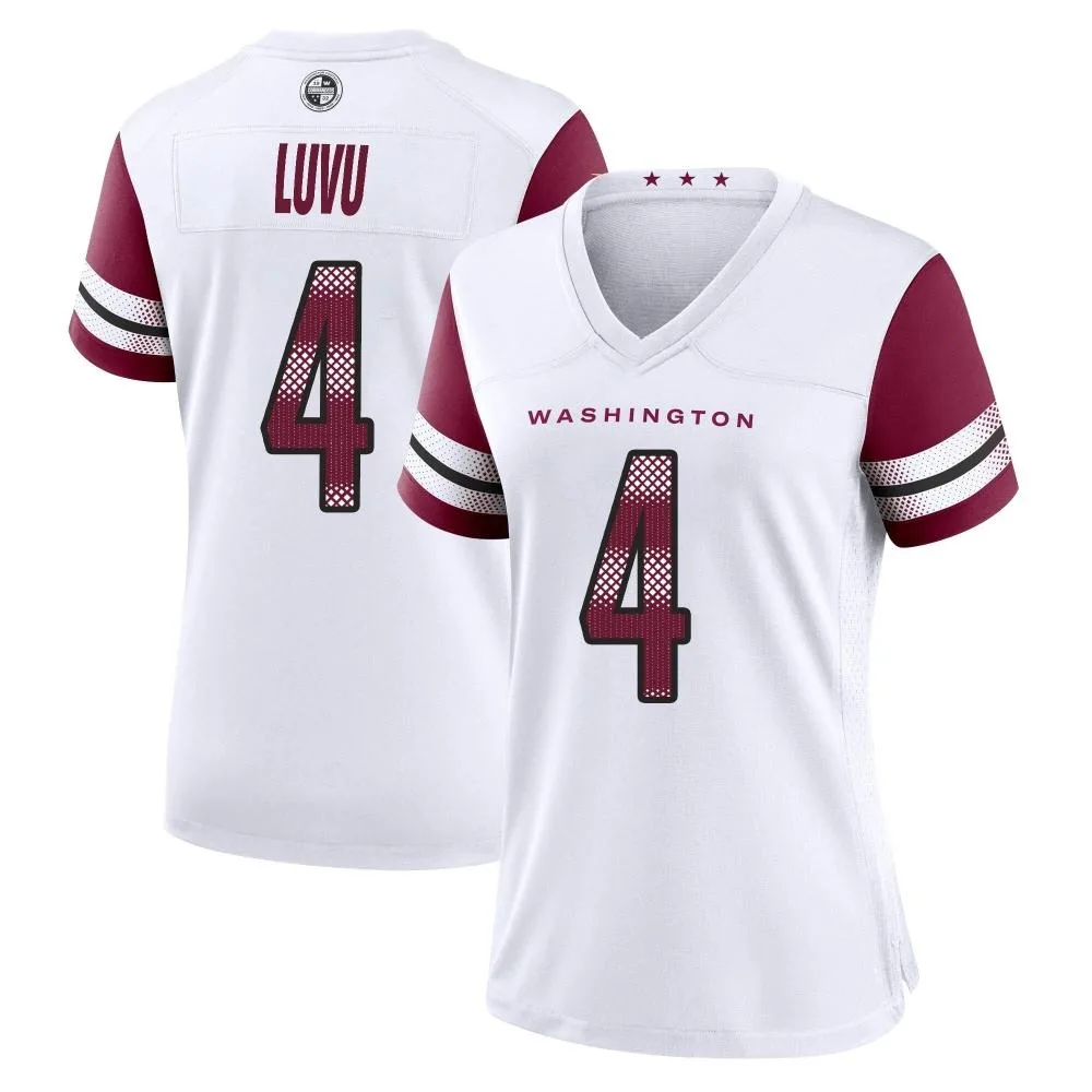 Women's Washington Commanders Frankie Luvu Nike Game White Jersey Women's Washington Commanders Frankie Luvu Nike Game White Jersey
