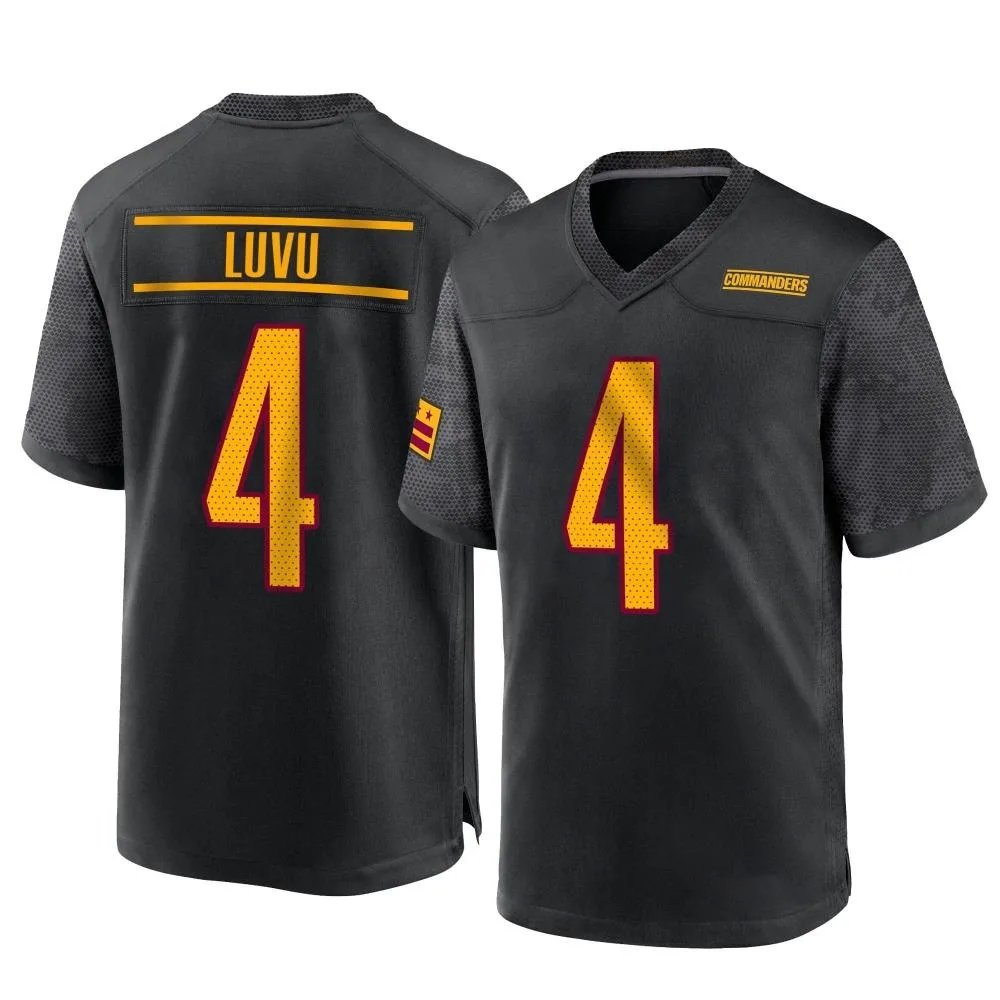Youth Washington Commanders Frankie Luvu Nike Alternate Game Black Jersey Youth Washington Commanders Frankie Luvu Nike Alternate Game Black Jersey