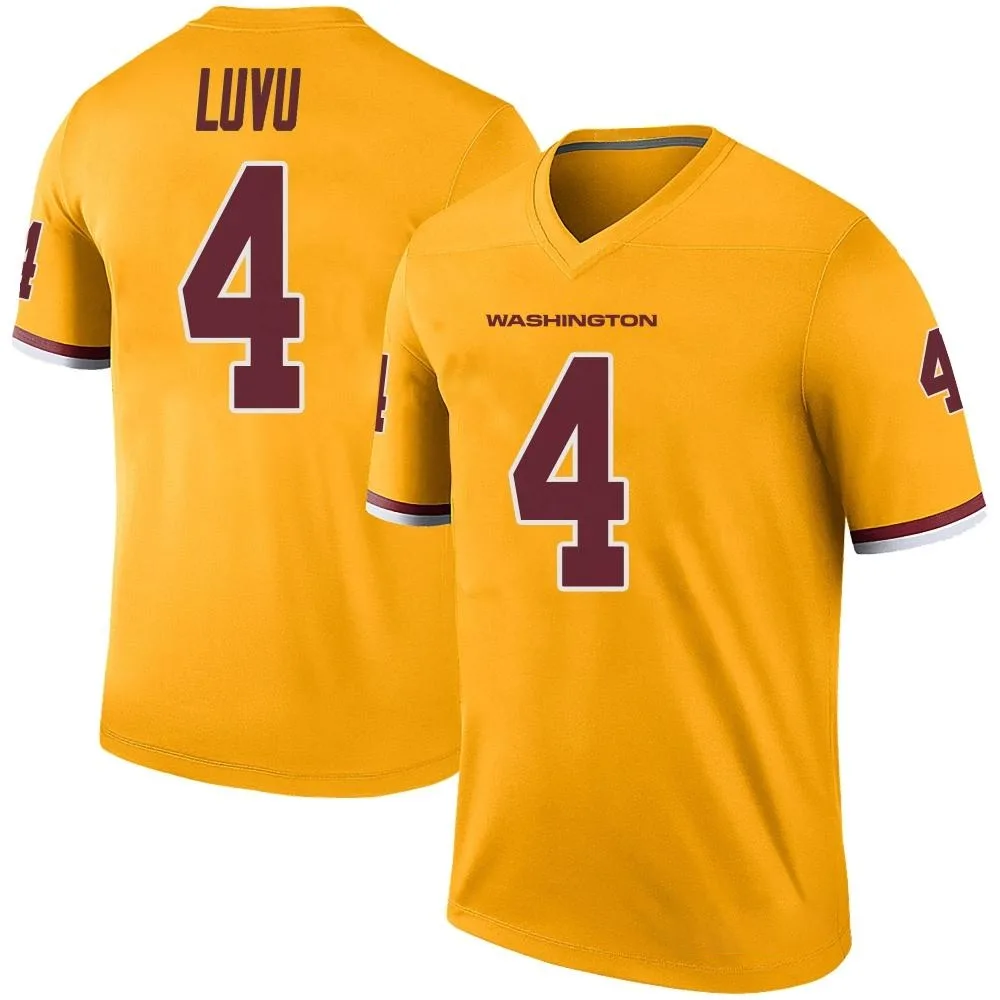 Youth Washington Commanders Frankie Luvu Nike Color Rush Legend Gold Jersey Youth Washington Commanders Frankie Luvu Nike Color Rush Legend Gold Jersey