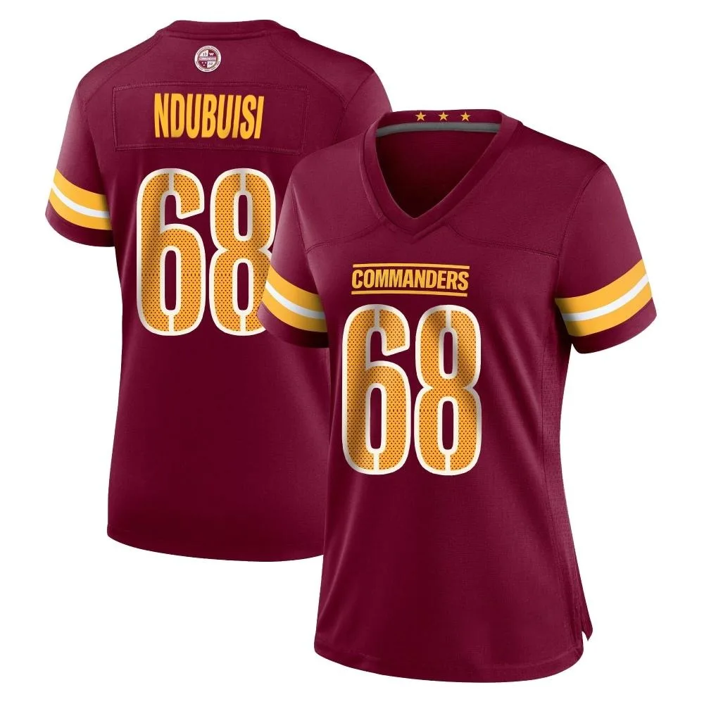Women's Washington Commanders Haggai Ndubuisi Nike Burgundy Game Jersey Women's Washington Commanders Haggai Ndubuisi Nike Burgundy Game Jersey
