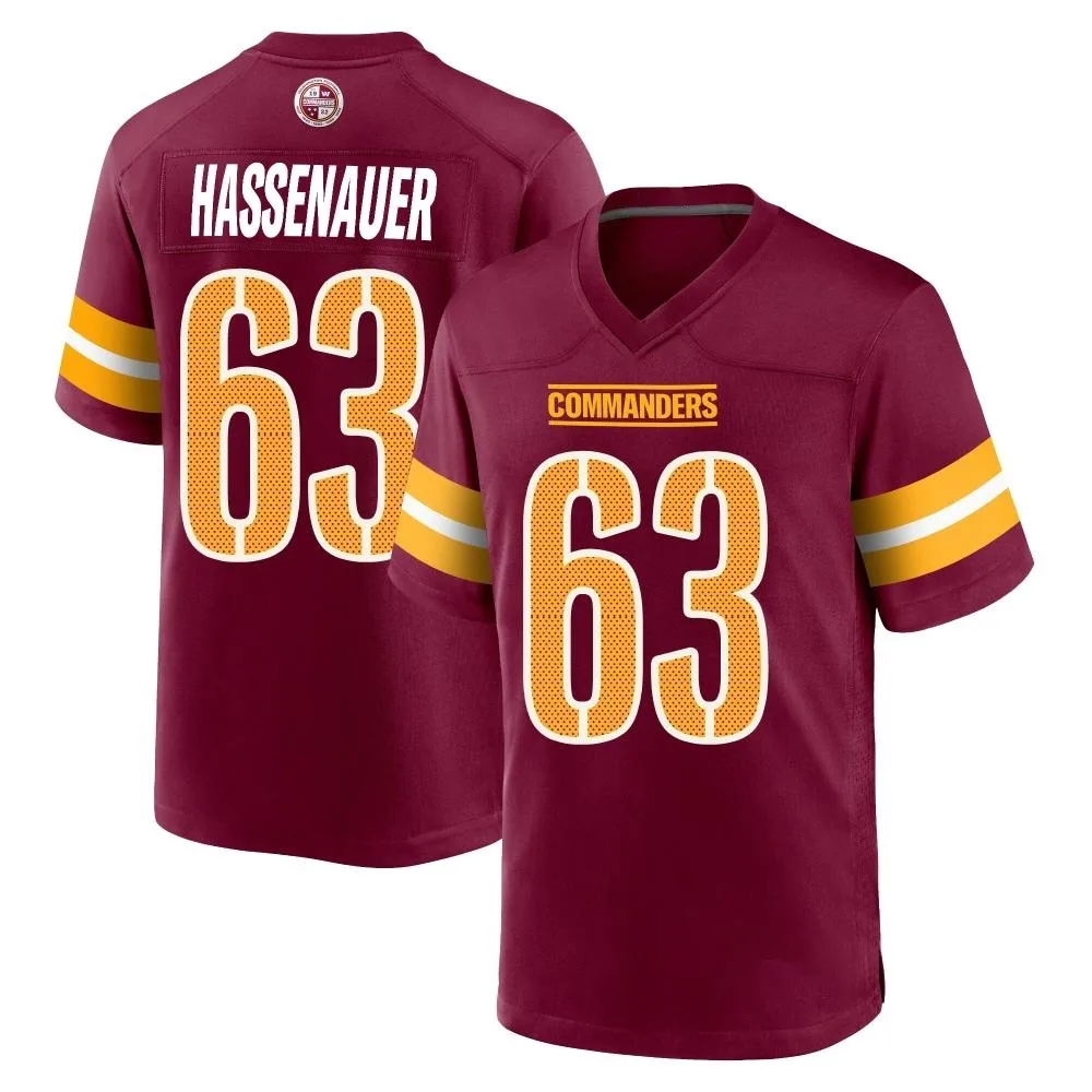 Men's Washington Commanders J.c. Hassenauer Nike Burgundy Game Jersey Men's Washington Commanders J.c. Hassenauer Nike Burgundy Game Jersey