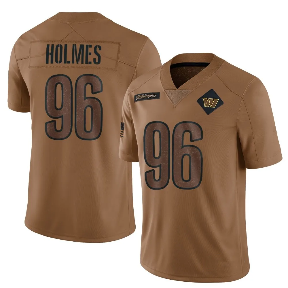 Men's Washington Commanders Jalyn Holmes Nike 2023 Salute To Service Limited Brown Jersey Men's Washington Commanders Jalyn Holmes Nike 2023 Salute To Service Limited Brown Jersey