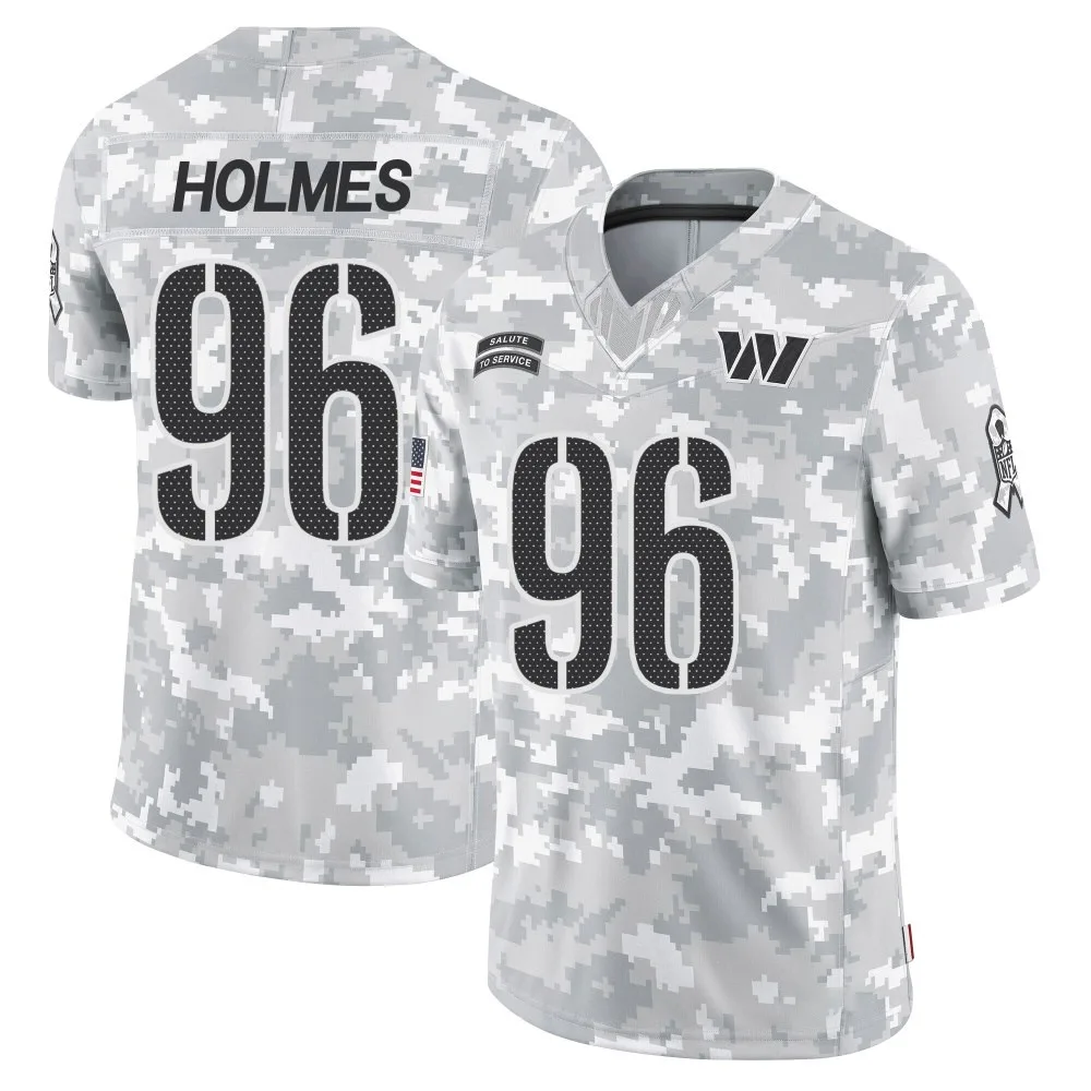 Men's Washington Commanders Jalyn Holmes Nike 2024 Salute to Service Limited Arctic Camo Jersey Men's Washington Commanders Jalyn Holmes Nike 2024 Salute to Service Limited Arctic Camo Jersey