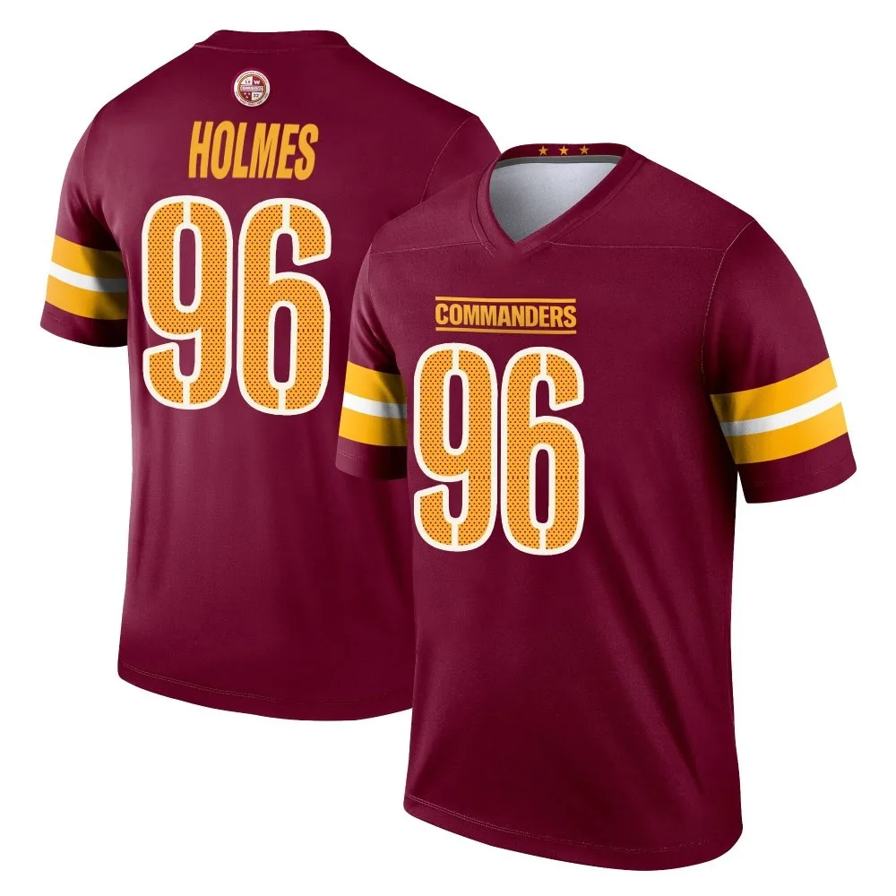 Men's Washington Commanders Jalyn Holmes Nike Burgundy Legend Jersey Men's Washington Commanders Jalyn Holmes Nike Burgundy Legend Jersey