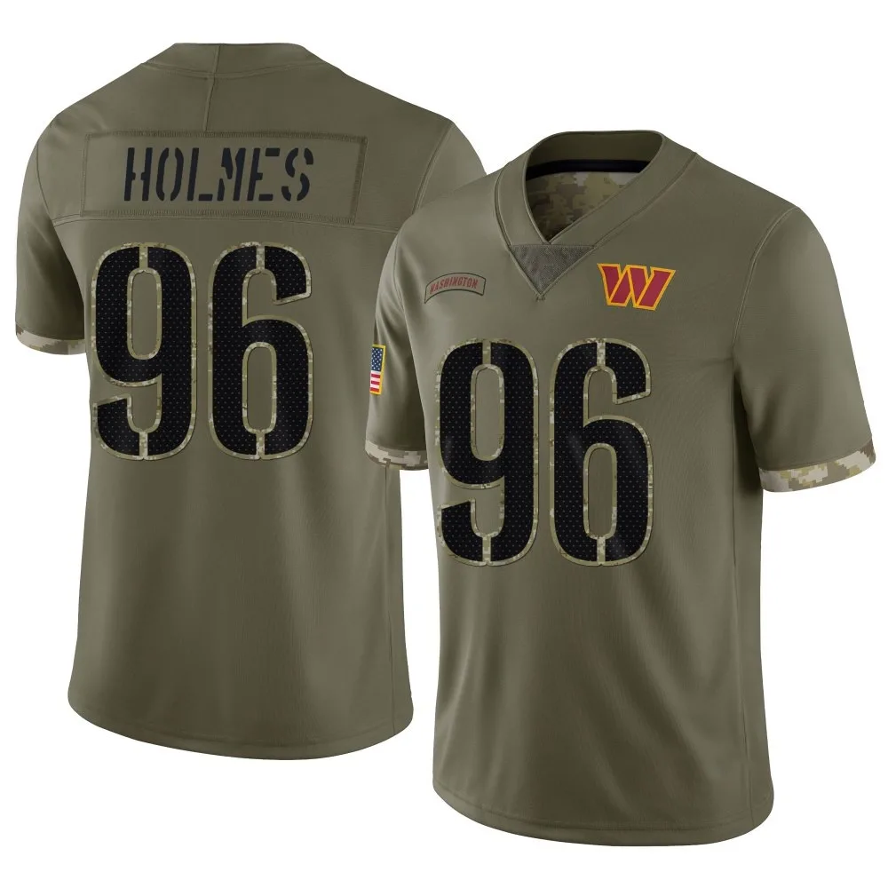 Youth Washington Commanders Jalyn Holmes Nike 2022 Salute To Service Limited Olive Jersey Youth Washington Commanders Jalyn Holmes Nike 2022 Salute To Service Limited Olive Jersey